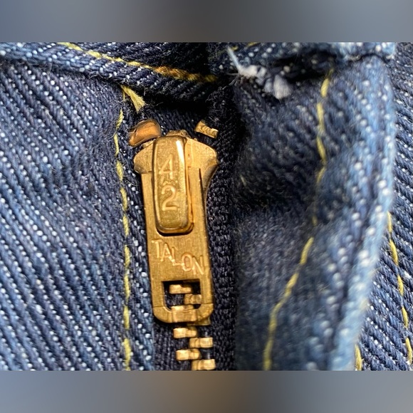 VTG 60’s LEE Riders Sanforized Leather Label Jeans Men’s SZ 27”x 30” Union Made - Picture 5 of 12